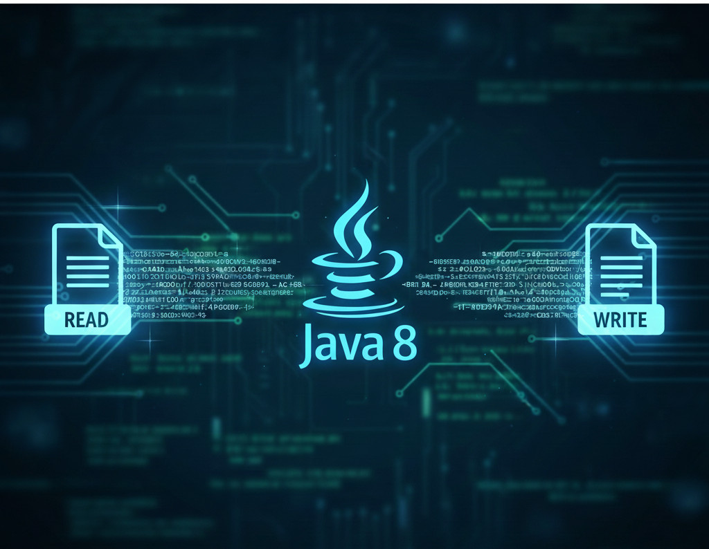 How to read and write files in java 8